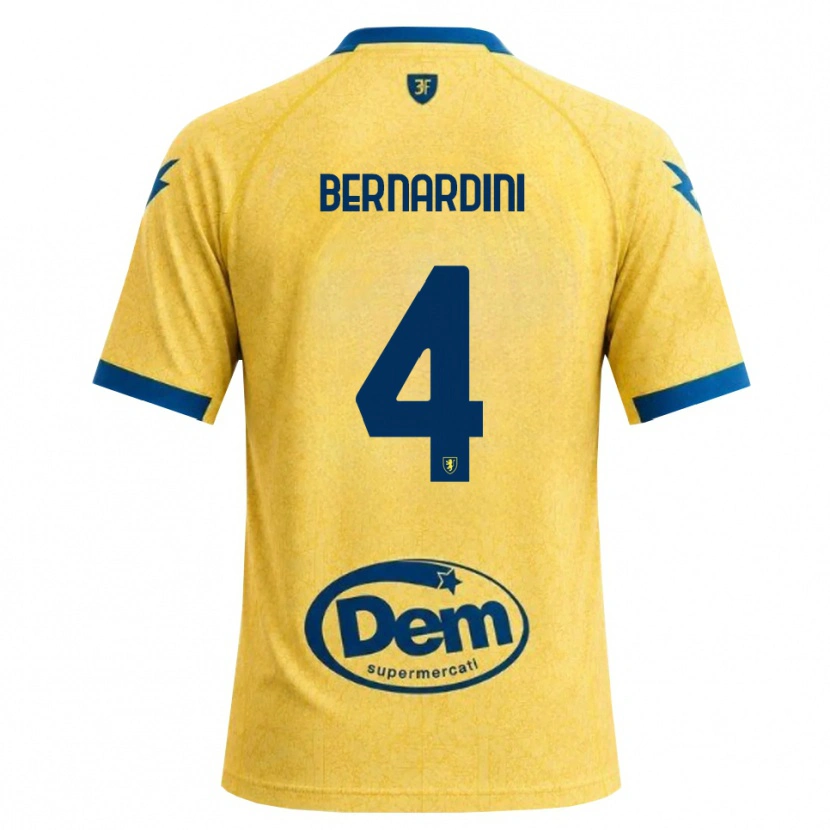 Danxen Donna Maglia Daniele Bernardini #4 Cachi Nero Blu Kit Gara Home 2026/27 Maglietta