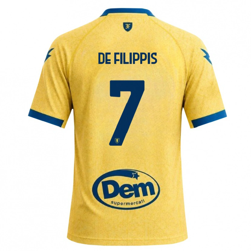 Danxen Donna Maglia Walter De Filippis #7 Cachi Nero Blu Kit Gara Home 2026/27 Maglietta