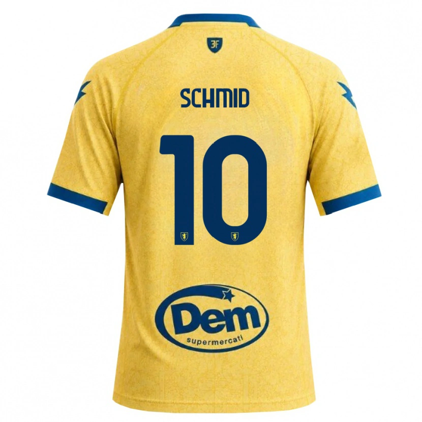 Danxen Donna Maglia Romano Schmid #10 Cachi Nero Blu Kit Gara Home 2026/27 Maglietta
