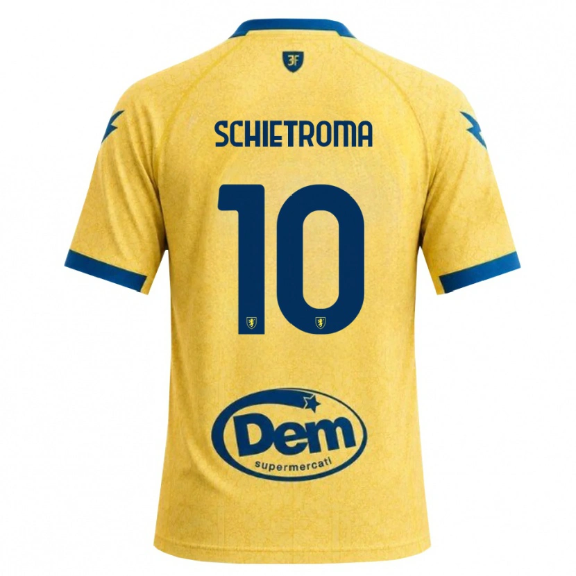 Danxen Donna Maglia Lorenzo Schietroma #10 Cachi Nero Blu Kit Gara Home 2026/27 Maglietta