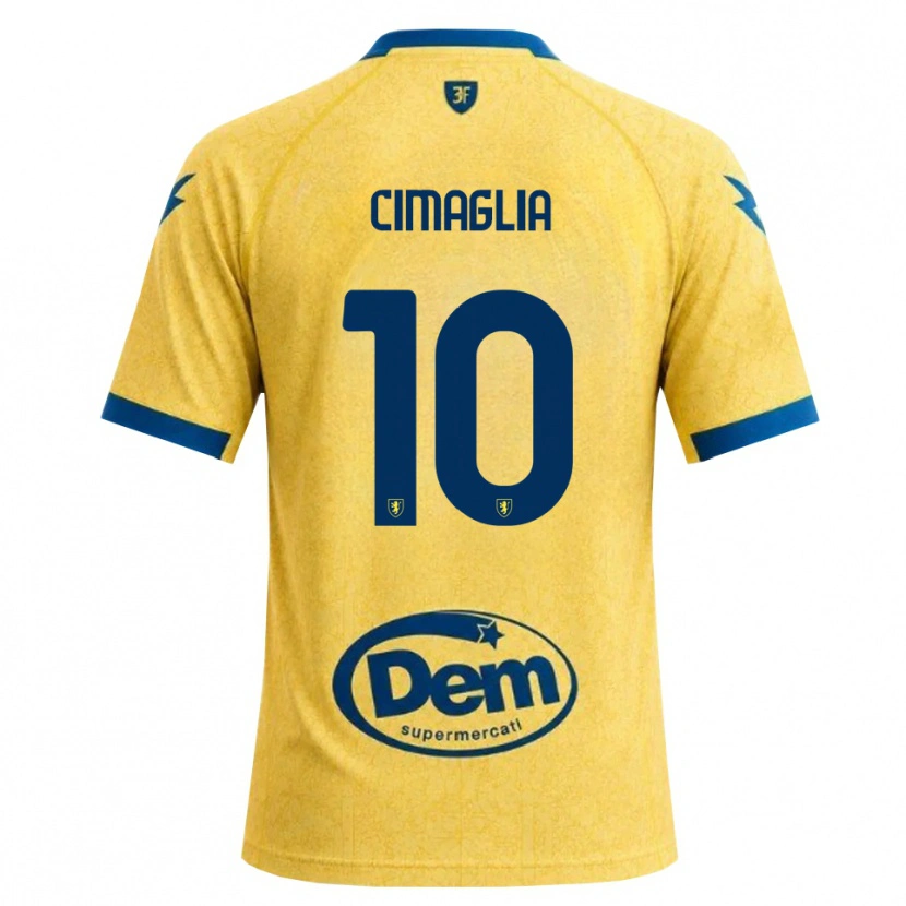 Danxen Donna Maglia Marco Cimaglia #10 Cachi Nero Blu Kit Gara Home 2026/27 Maglietta