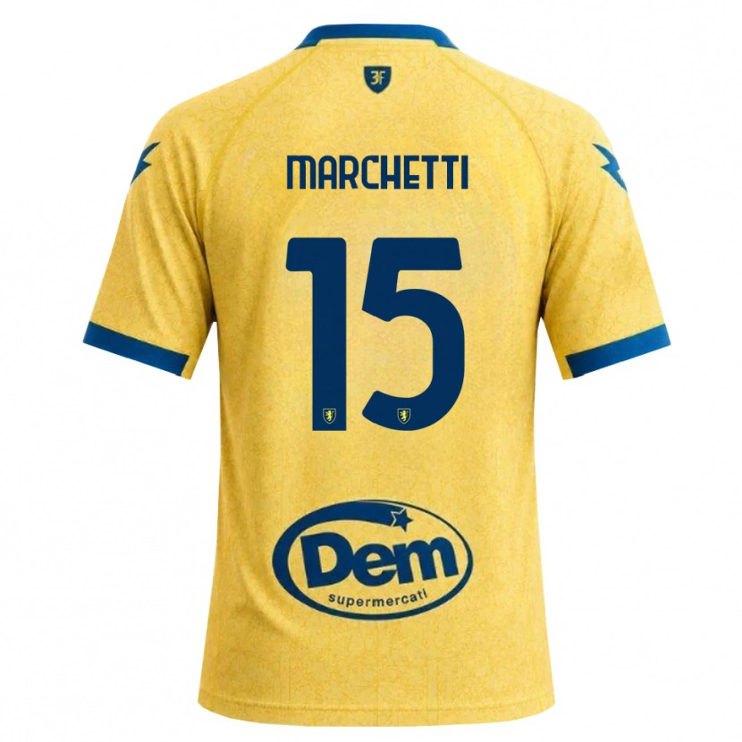 Danxen Donna Maglia Matteo Marchetti #15 Cachi Nero Blu Kit Gara Home 2026/27 Maglietta