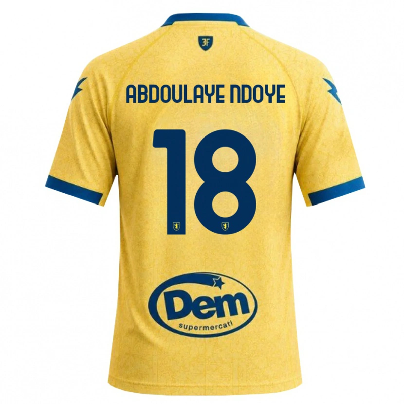 Danxen Donna Maglia Mamadou Abdoulaye Ndoye #18 Cachi Nero Blu Kit Gara Home 2026/27 Maglietta