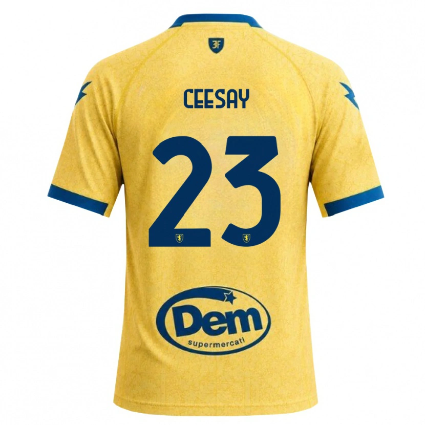 Danxen Donna Maglia Abubacar Ceesay #23 Cachi Nero Blu Kit Gara Home 2026/27 Maglietta