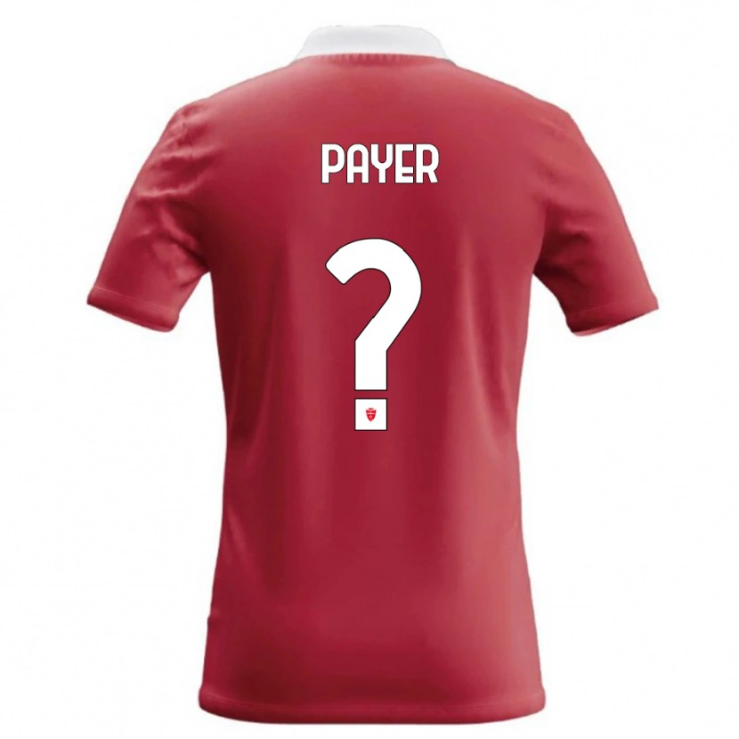 Danxen Donna Maglia Leonardo Payer #0 Rosso Bianco Kit Gara Home 2026/27 Maglietta