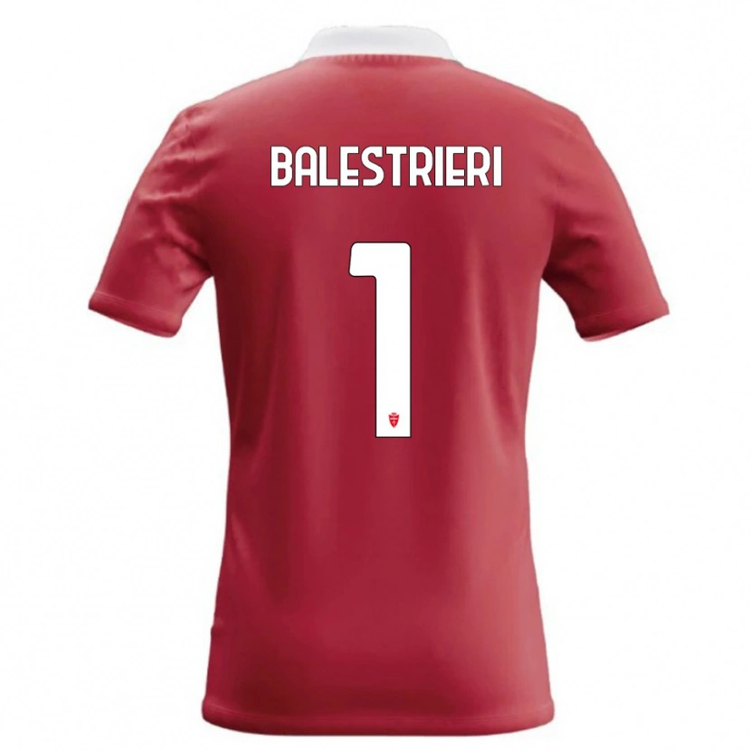 Danxen Donna Maglia Alessandro Balestrieri #1 Rosso Bianco Kit Gara Home 2026/27 Maglietta