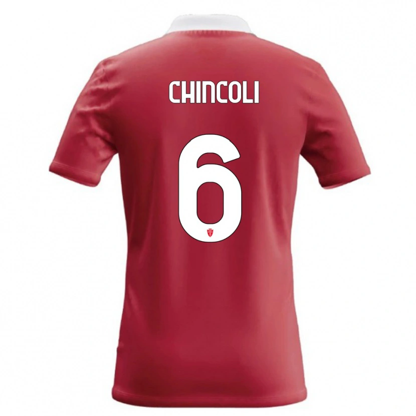Danxen Donna Maglia Lorenzo Chincoli #6 Rosso Bianco Kit Gara Home 2026/27 Maglietta