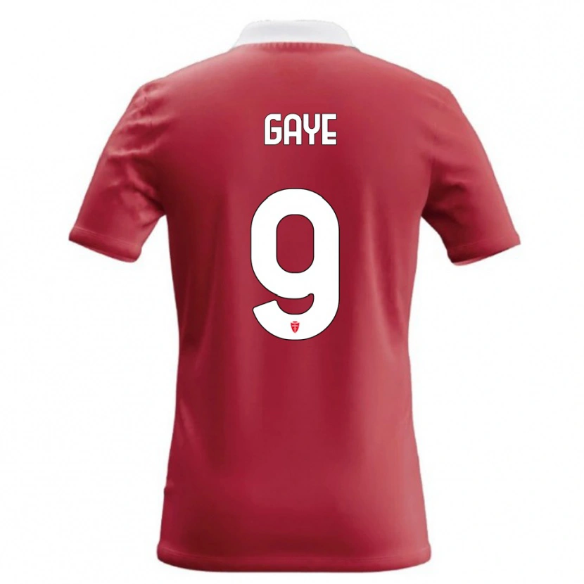 Danxen Donna Maglia Mamadou Gaye #9 Rosso Bianco Kit Gara Home 2026/27 Maglietta