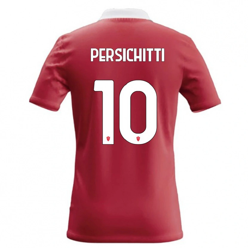 Danxen Donna Maglia Matteo Persichitti #10 Rosso Bianco Kit Gara Home 2026/27 Maglietta