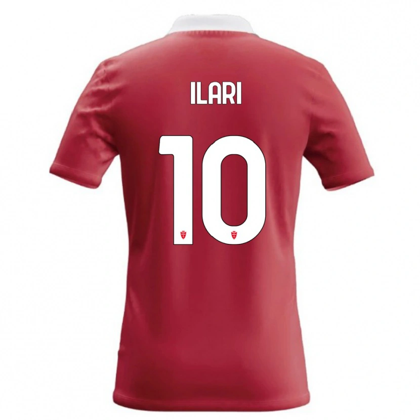 Danxen Donna Maglia Mario Ilari #10 Rosso Bianco Kit Gara Home 2026/27 Maglietta