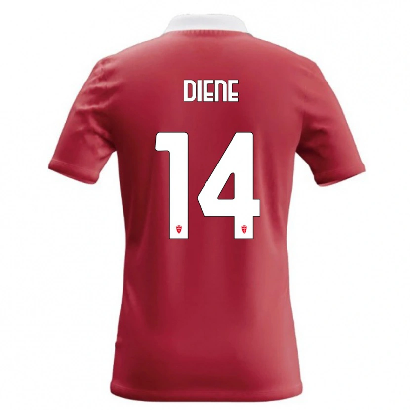 Danxen Donna Maglia Abdou Diene #14 Rosso Bianco Kit Gara Home 2026/27 Maglietta