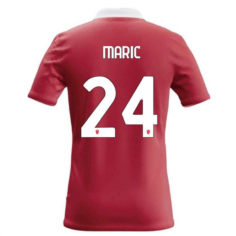 Danxen Donna Maglia Mirko Maric #24 Rosso Bianco Kit Gara Home 2026/27 Maglietta