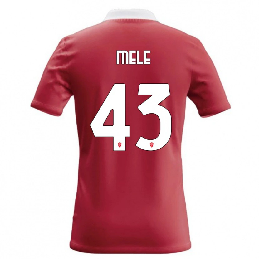 Danxen Donna Maglia Fabio Mele #43 Rosso Bianco Kit Gara Home 2026/27 Maglietta