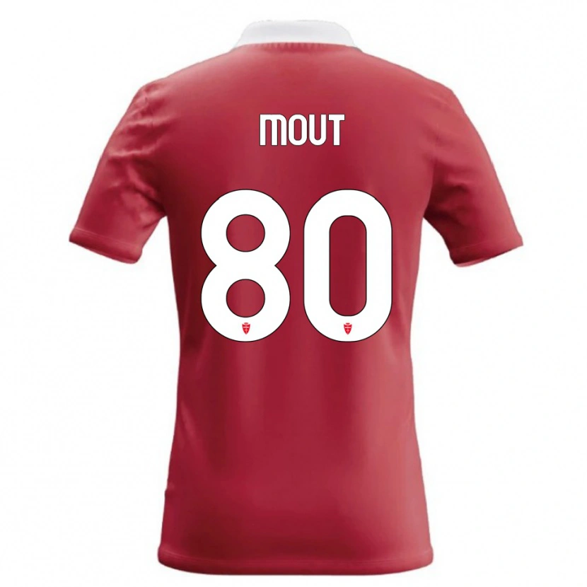 Danxen Donna Maglia Mathis Mout #80 Rosso Bianco Kit Gara Home 2026/27 Maglietta