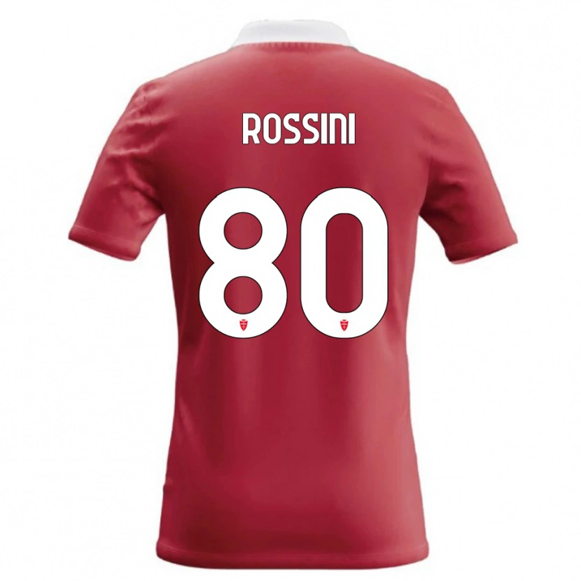 Danxen Donna Maglia Luca Rossini #80 Rosso Bianco Kit Gara Home 2026/27 Maglietta