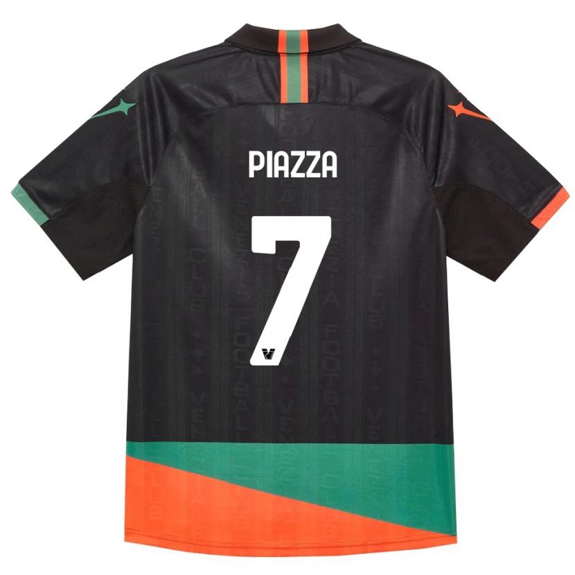 Danxen Donna Maglia Massimiliano Piazza #7 Nero Arancio Verde Kit Gara Home 2026/27 Maglietta