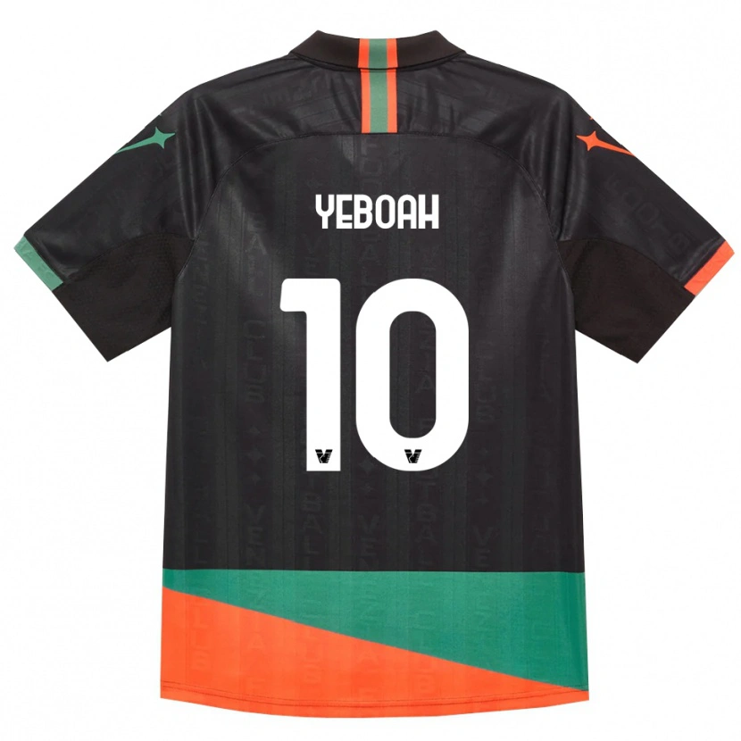 Danxen Donna Maglia John Yeboah #10 Nero Arancio Verde Kit Gara Home 2026/27 Maglietta
