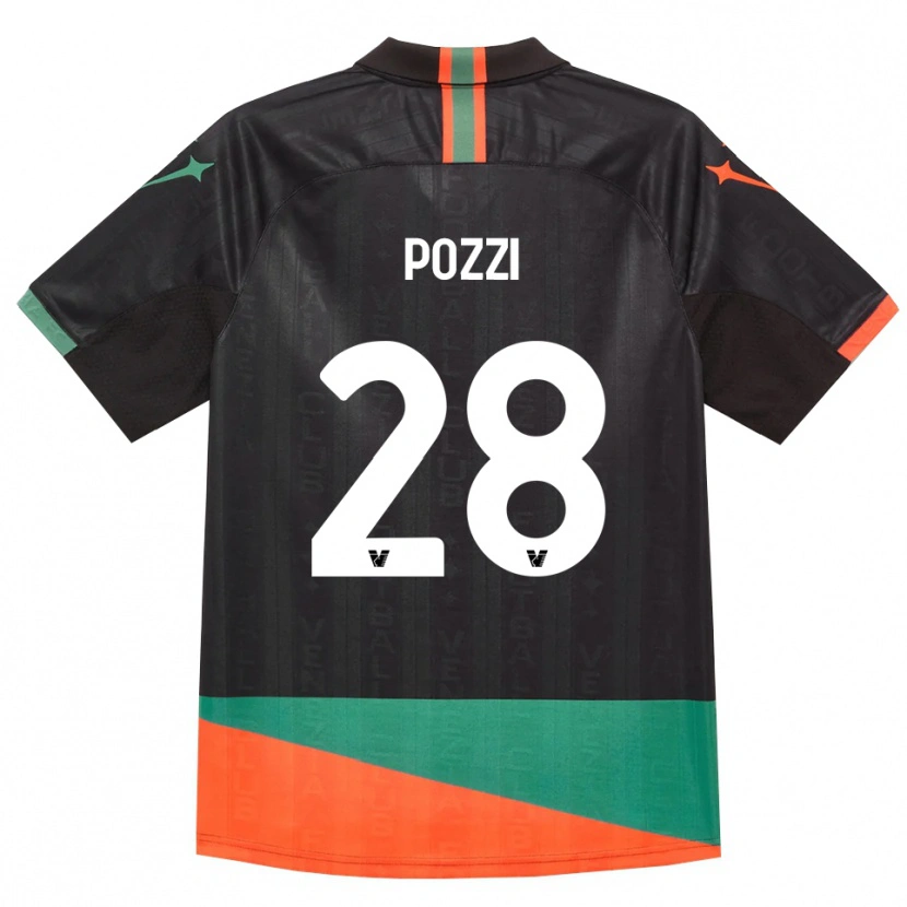 Danxen Donna Maglia Alessio Pozzi #28 Nero Arancio Verde Kit Gara Home 2026/27 Maglietta