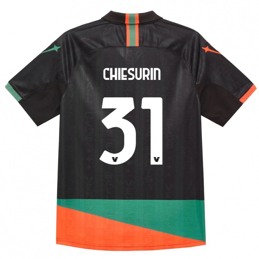Danxen Donna Maglia Alberto Chiesurin #31 Nero Arancio Verde Kit Gara Home 2026/27 Maglietta