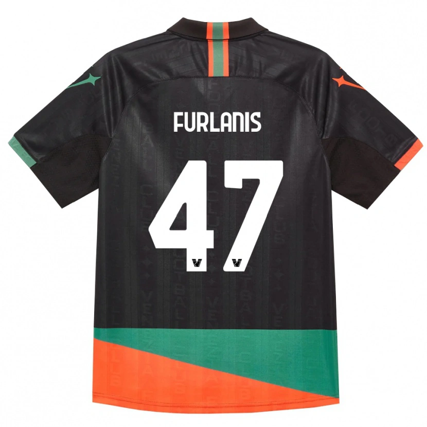 Danxen Donna Maglia Giorgia Furlanis #47 Nero Arancio Verde Kit Gara Home 2026/27 Maglietta