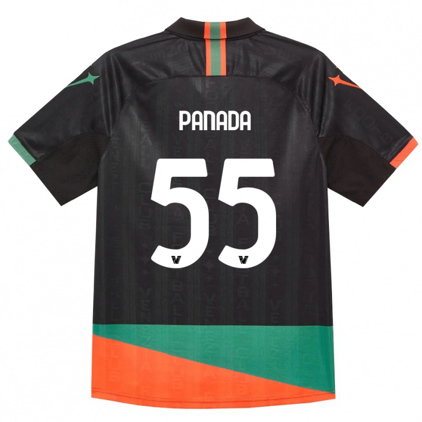 Danxen Donna Maglia Simone Panada #55 Nero Arancio Verde Kit Gara Home 2026/27 Maglietta