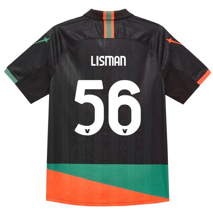 Danxen Donna Maglia Kornel Lisman #56 Nero Arancio Verde Kit Gara Home 2026/27 Maglietta