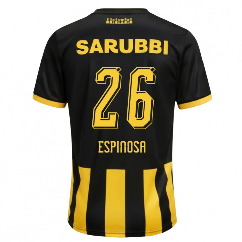 Danxen Donna Maglia Thiago Espinosa #26 Nero Giallo Kit Gara Home 2026/27 Maglietta