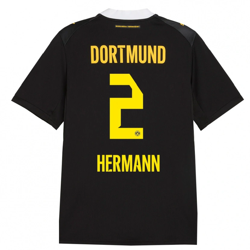 Danxen Donna Maglia Ben Hermann #2 Rosso Giallo Nero Kit Gara Away 2026/27 Maglietta