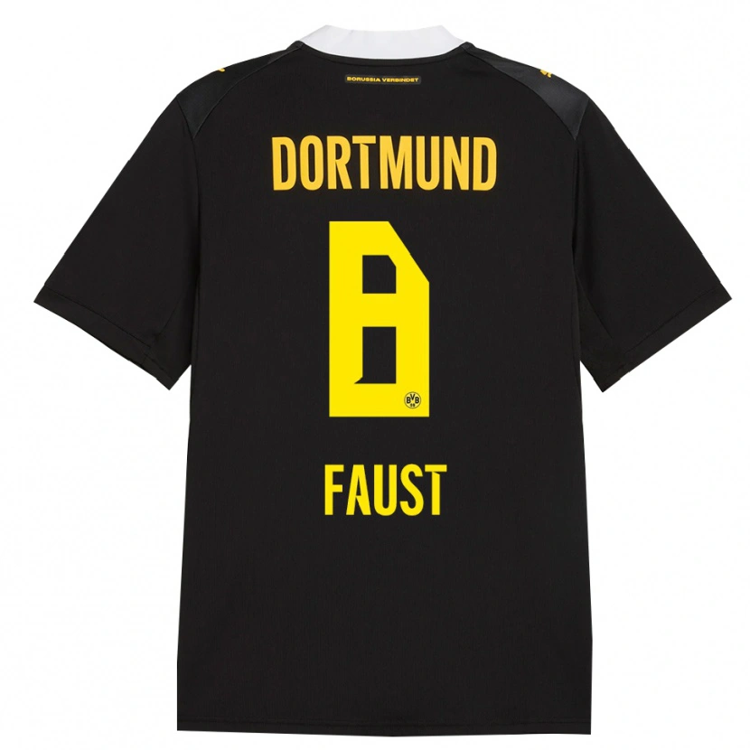 Danxen Donna Maglia Tom Faust #8 Rosso Giallo Nero Kit Gara Away 2026/27 Maglietta