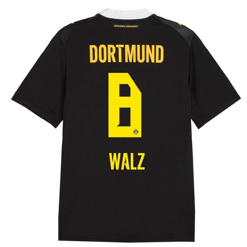 Danxen Donna Maglia Vasco Walz #8 Rosso Giallo Nero Kit Gara Away 2026/27 Maglietta