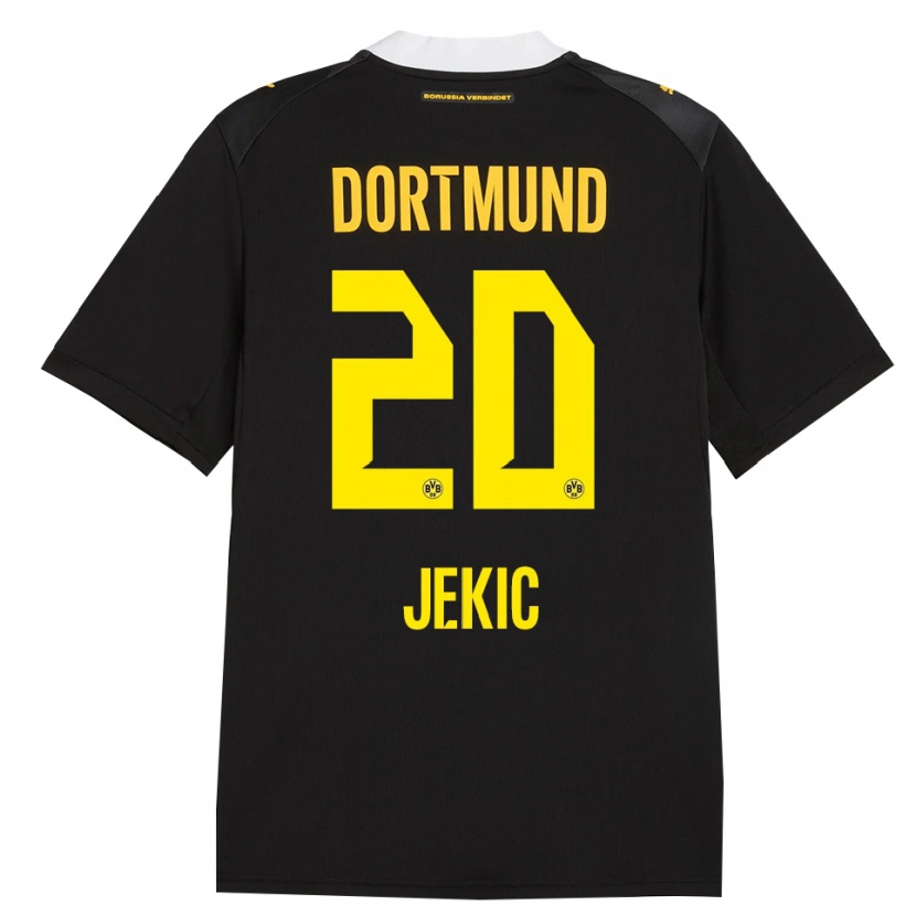 Danxen Donna Maglia Nikola Jekic #20 Rosso Giallo Nero Kit Gara Away 2026/27 Maglietta