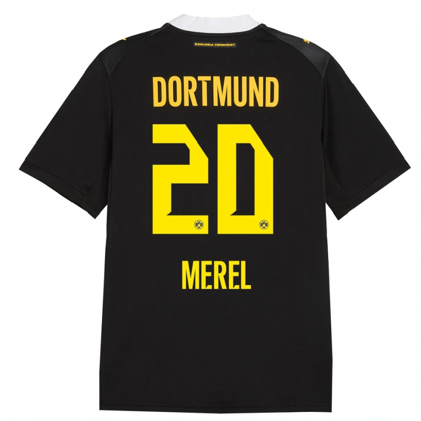Danxen Donna Maglia Freriks Merel #20 Rosso Giallo Nero Kit Gara Away 2026/27 Maglietta