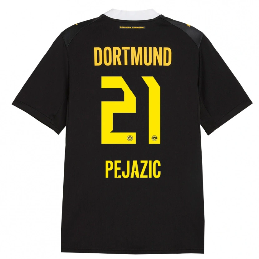 Danxen Donna Maglia Mario Pejazic #21 Rosso Giallo Nero Kit Gara Away 2026/27 Maglietta