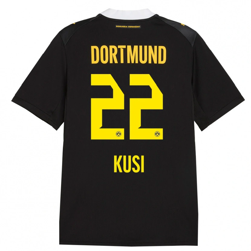 Danxen Donna Maglia Jayden Kusi #22 Rosso Giallo Nero Kit Gara Away 2026/27 Maglietta
