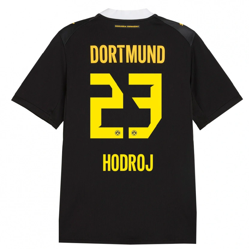 Danxen Donna Maglia Malik Hodroj #23 Rosso Giallo Nero Kit Gara Away 2026/27 Maglietta