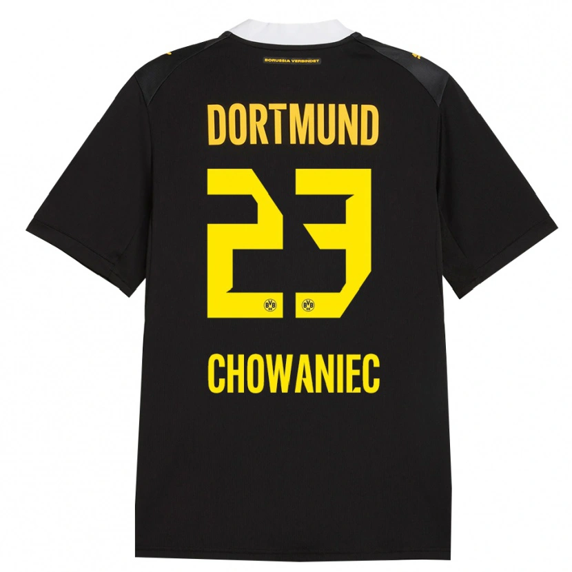 Danxen Donna Maglia Jonas Chowaniec #23 Rosso Giallo Nero Kit Gara Away 2026/27 Maglietta
