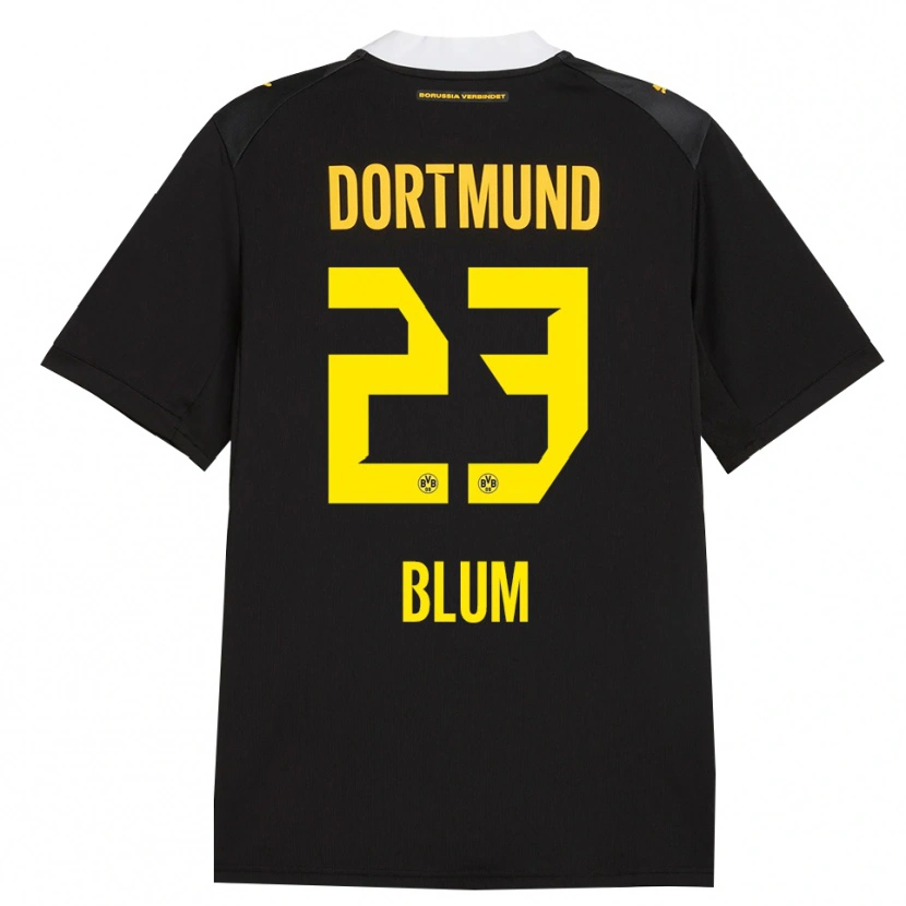Danxen Donna Maglia Caroline Blum #23 Rosso Giallo Nero Kit Gara Away 2026/27 Maglietta