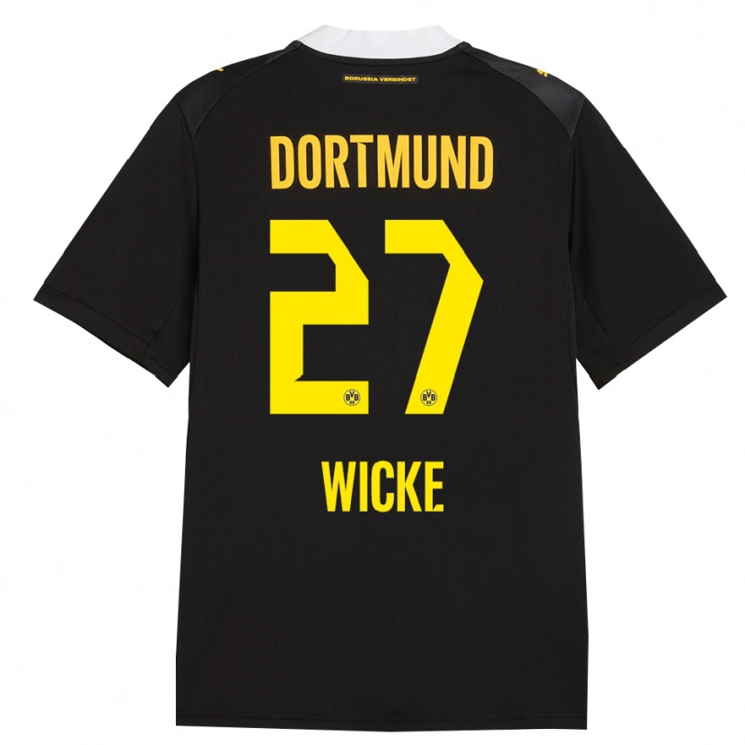 Danxen Donna Maglia Nova Wicke #27 Rosso Giallo Nero Kit Gara Away 2026/27 Maglietta