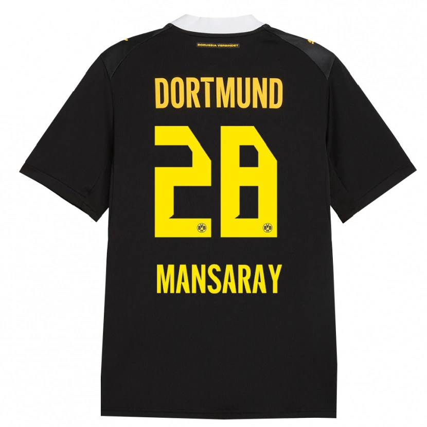 Danxen Donna Maglia Ismael Mansaray #28 Rosso Giallo Nero Kit Gara Away 2026/27 Maglietta
