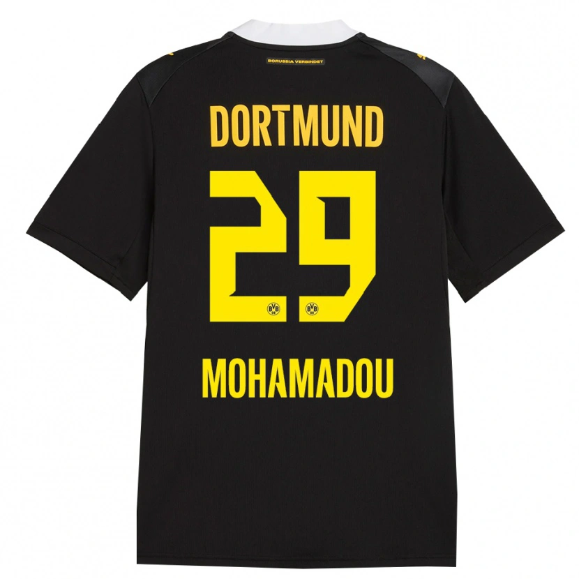 Danxen Donna Maglia Hamzath Mohamadou #29 Rosso Giallo Nero Kit Gara Away 2026/27 Maglietta