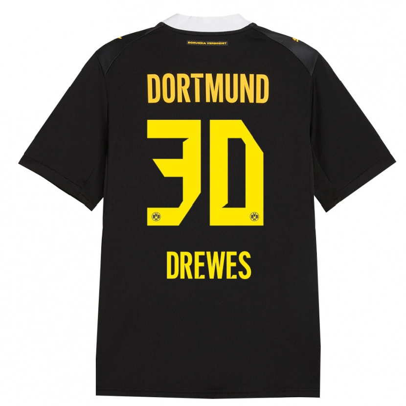 Danxen Donna Maglia Patrick Drewes #30 Rosso Giallo Nero Kit Gara Away 2026/27 Maglietta