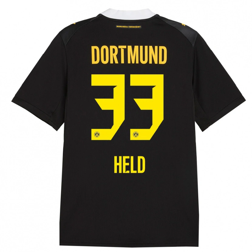 Danxen Donna Maglia Aaron Held #33 Rosso Giallo Nero Kit Gara Away 2026/27 Maglietta