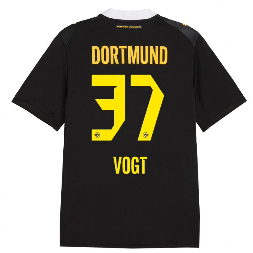 Danxen Donna Maglia Levin Vogt #37 Rosso Giallo Nero Kit Gara Away 2026/27 Maglietta