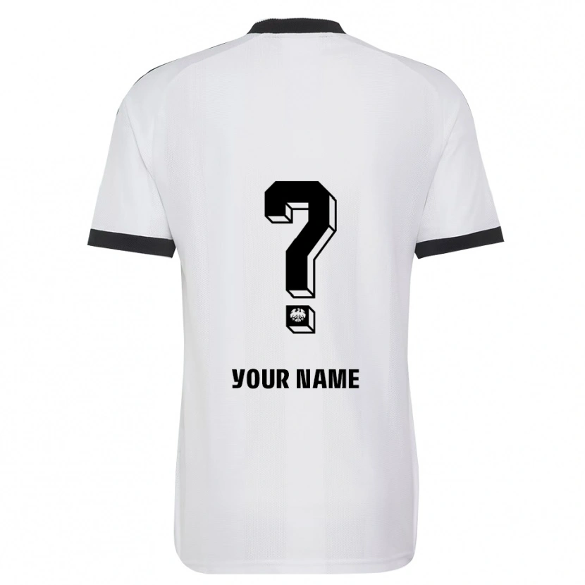 Danxen Donna Maglia Il Tuo Nome #0 Bianco Nero Kit Gara Away 2026/27 Maglietta