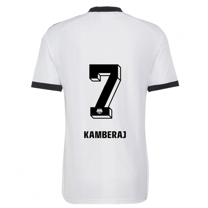 Danxen Donna Maglia Donart Kamberaj #7 Bianco Nero Kit Gara Away 2026/27 Maglietta