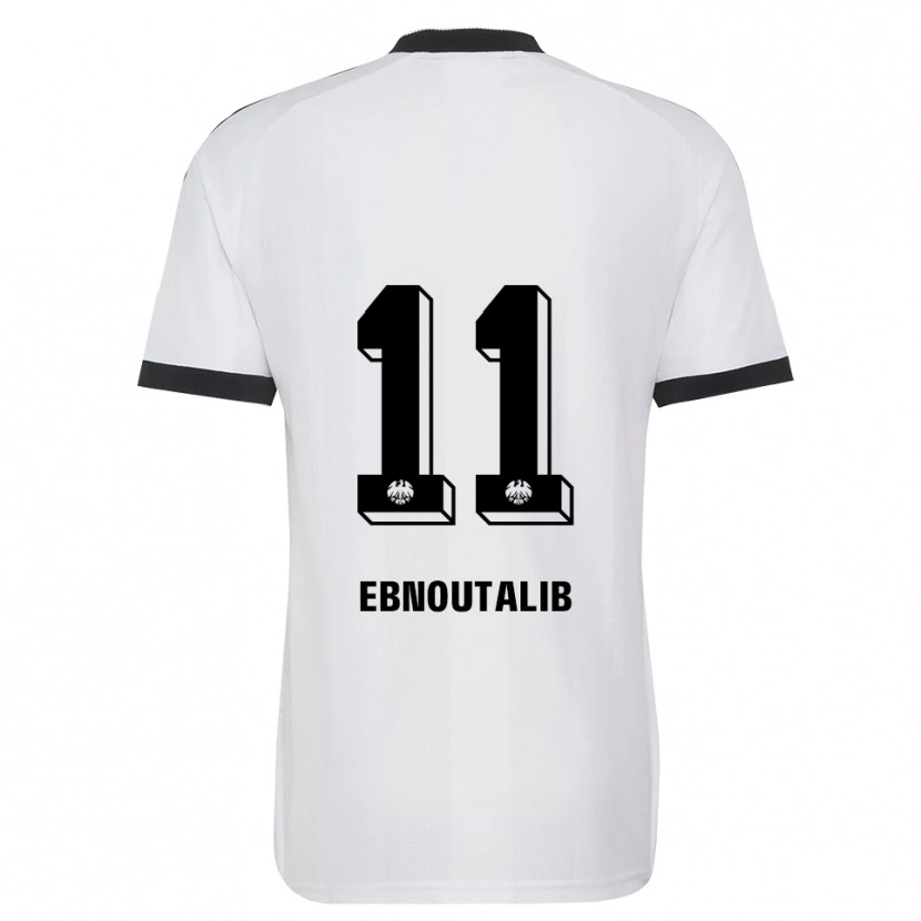 Danxen Donna Maglia Younes Ebnoutalib #11 Bianco Nero Kit Gara Away 2026/27 Maglietta