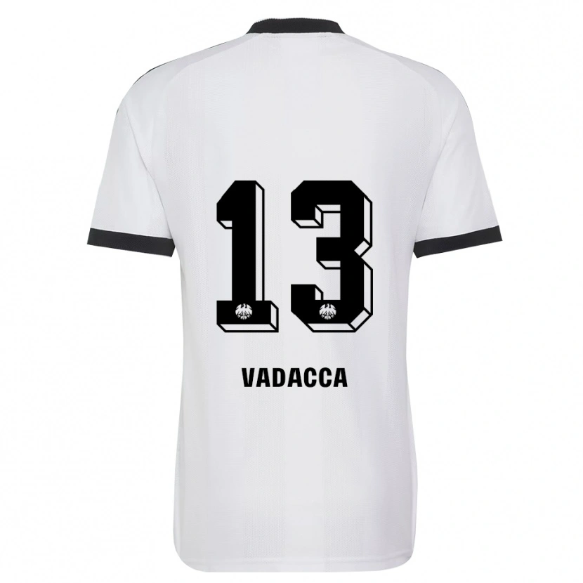 Danxen Donna Maglia Gianni Vadacca #13 Bianco Nero Kit Gara Away 2026/27 Maglietta