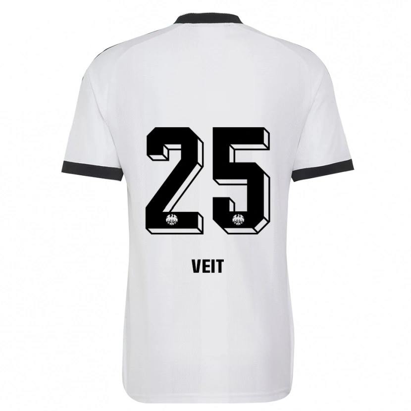 Danxen Donna Maglia Jella Veit #25 Bianco Nero Kit Gara Away 2026/27 Maglietta