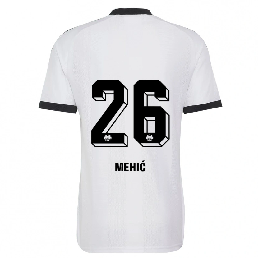 Danxen Donna Maglia Liam Mehić #26 Bianco Nero Kit Gara Away 2026/27 Maglietta