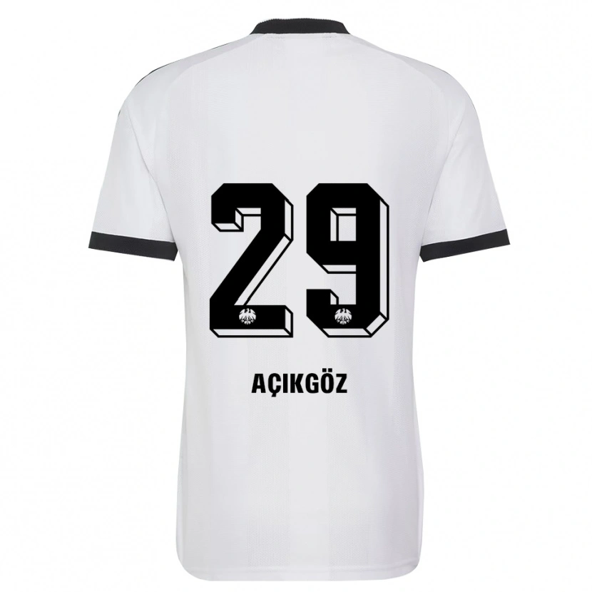 Danxen Donna Maglia Dilara Açıkgöz #29 Bianco Nero Kit Gara Away 2026/27 Maglietta